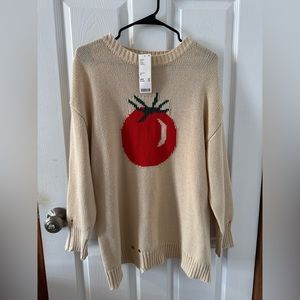 Urban Outfitters (BDG) distressed tomato sweater with tags